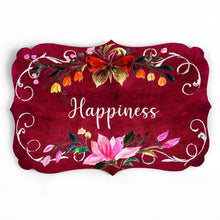 Load image into Gallery viewer, Floral hand painted name plate
