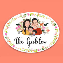 Load image into Gallery viewer, Handpainted Customized Name Plate - Family Name Plate - rangreli
