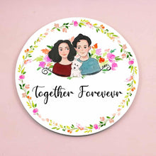Load image into Gallery viewer, Handpainted Customized Name Plate - Pet Dog Couple Name Plate - rangreli
