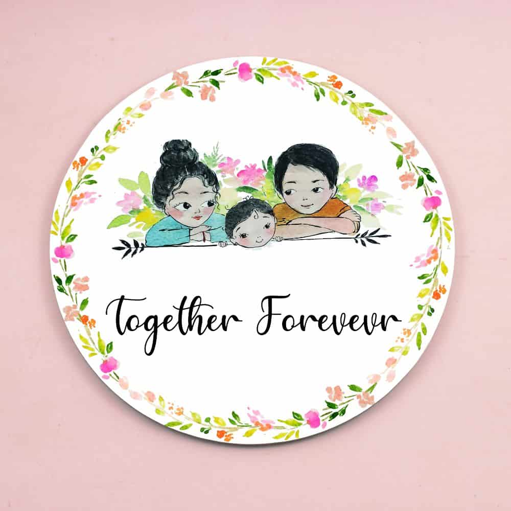 Handpainted Customized Name Plate - Family Name Plate - rangreli