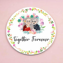 Load image into Gallery viewer, Handpainted Customized Name Plate - Old Couple Name Plate
