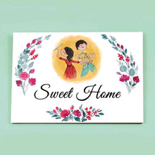 Load image into Gallery viewer, Handpainted Customized Name Plate - Dance Couple Name Plate - rangreli
