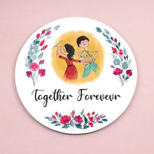 Load image into Gallery viewer, Handpainted Customized Name Plate - Dance Couple Name Plate - rangreli
