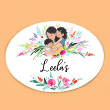 Load image into Gallery viewer, Handpainted Customized Name Plate - Mom and kids Name Plate

