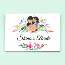 Load image into Gallery viewer, Handpainted Customized Name Plate - Mom and kids Name Plate
