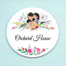 Load image into Gallery viewer, Handpainted Customized Name Plate - Mom and kids Name Plate
