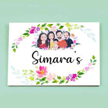 Load image into Gallery viewer, Handpainted Customized Name Plate - Joint Family Name Plate

