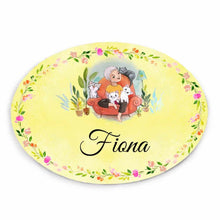 Load image into Gallery viewer, Handpainted Customized Name Plate - Cat Family Name Plate
