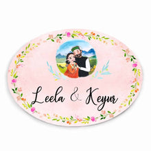 Load image into Gallery viewer, Handpainted Customized Name Plate - Himachali Couple Name Plate - rangreli
