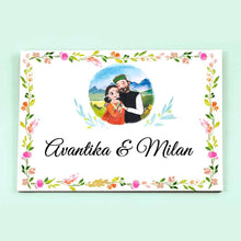 Load image into Gallery viewer, Handpainted Customized Name Plate - Himachali Couple Name Plate - rangreli
