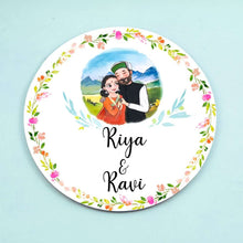 Load image into Gallery viewer, Handpainted Customized Name Plate - Himachali Couple Name Plate - rangreli
