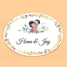 Load image into Gallery viewer, Handpainted Customized Name plate - Wedding Couple Name Plate - rangreli
