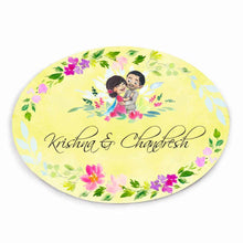 Load image into Gallery viewer, Handpainted Customized Name plate - Wedding Couple Name Plate - rangreli
