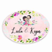 Load image into Gallery viewer, Handpainted Customized Name plate - Wedding Couple Name Plate - rangreli
