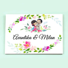 Load image into Gallery viewer, Handpainted Customized Name plate - Wedding Couple Name Plate - rangreli
