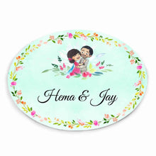 Load image into Gallery viewer, Handpainted Customized Name plate - Wedding Couple Name Plate - rangreli
