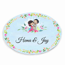 Load image into Gallery viewer, Handpainted Customized Name plate - Wedding Couple Name Plate - rangreli
