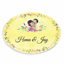Load image into Gallery viewer, Handpainted Customized Name plate - Wedding Couple Name Plate - rangreli
