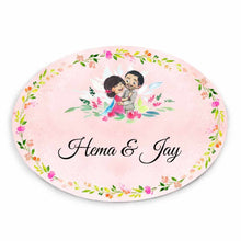 Load image into Gallery viewer, Handpainted Customized Name plate - Wedding Couple Name Plate - rangreli
