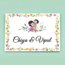 Load image into Gallery viewer, Handpainted Customized Name plate - Wedding Couple Name Plate - rangreli
