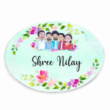 Load image into Gallery viewer, Handpainted Customized Name plate - Big  Family  Name Plate - rangreli
