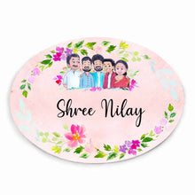 Load image into Gallery viewer, Handpainted Customized Name plate - Big  Family  Name Plate - rangreli
