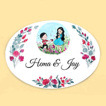 Load image into Gallery viewer, Handpainted Customized Name plate - Big  Family  Name Plate - rangreli
