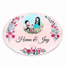 Load image into Gallery viewer, Handpainted Customized Name plate - Big  Family  Name Plate - rangreli
