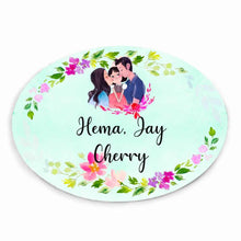 Load image into Gallery viewer, Handpainted Customized Name plate - Cute Family  Name Plate - rangreli
