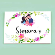 Load image into Gallery viewer, Handpainted Customized Name plate - Cute Family  Name Plate - rangreli
