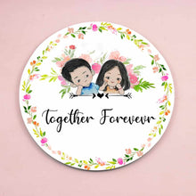 Load image into Gallery viewer, Handpainted Customized Name Plate - Cute Couple Name Plate
