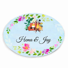 Load image into Gallery viewer, Handpainted Customized Name plate - Dancing Girl Name Plate - rangreli
