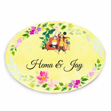 Load image into Gallery viewer, Handpainted Customized Name plate - Dancing Girl Name Plate - rangreli

