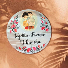 Load image into Gallery viewer, Handpainted Customized Name Plate - Coffee Couple Name Plate

