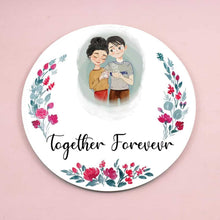 Load image into Gallery viewer, Handpainted Customized Name Plate - Coffee Couple Name Plate
