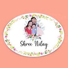 Load image into Gallery viewer, Handpainted Customized Name Plate - Family Name Plate with pet
