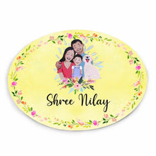 Load image into Gallery viewer, Handpainted Customized Name Plate - Family Name Plate with pet
