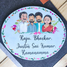 Load image into Gallery viewer, Handpainted Customized Name Plate - Big kids Family Name Plate
