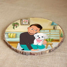 Load image into Gallery viewer, Handpainted Personalized Character Bark Nameplate - rangreli
