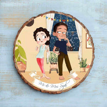 Load image into Gallery viewer, Handpainted Personalized Character Bark Nameplate - rangreli
