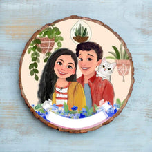 Load image into Gallery viewer, Handpainted Personalized Character Bark Nameplate - rangreli
