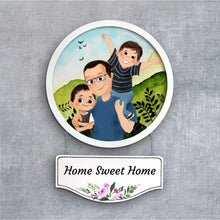 Load image into Gallery viewer, Handpainted Personalized Character Nameplate Fun Time- Full frame
