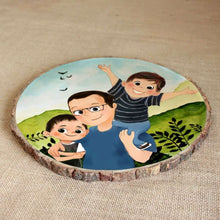 Load image into Gallery viewer, Handpainted Personalized Character Bark Nameplate - rangreli
