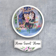Load image into Gallery viewer, Handpainted Personalized Character Nameplate with Family1- Full frame

