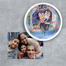Load image into Gallery viewer, Handpainted Personalized Character Nameplate with Family1- Full frame
