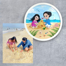 Load image into Gallery viewer, Handpainted Personalized Character Nameplate Mom &amp; Me- Full frame
