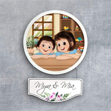 Load image into Gallery viewer, Handpainted Personalized Character Nameplate Kidz4- Full frame
