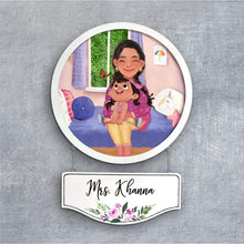Load image into Gallery viewer, Handpainted Personalized Character Nameplate kidz9- Full frame
