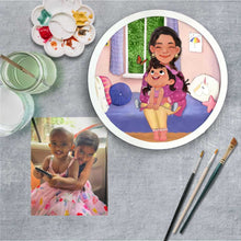 Load image into Gallery viewer, Handpainted Personalized Character Nameplate kidz9- Full frame
