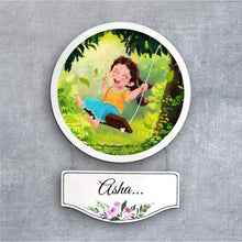 Load image into Gallery viewer, Handpainted Personalized Character Nameplate kidz6- Full frame
